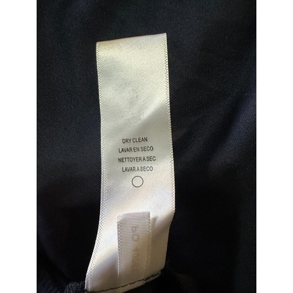 Womens Alex Evenings Dress Holiday Formal Navy Lace Cap Ruched Chiffon size 14 - Picture 11 of 15